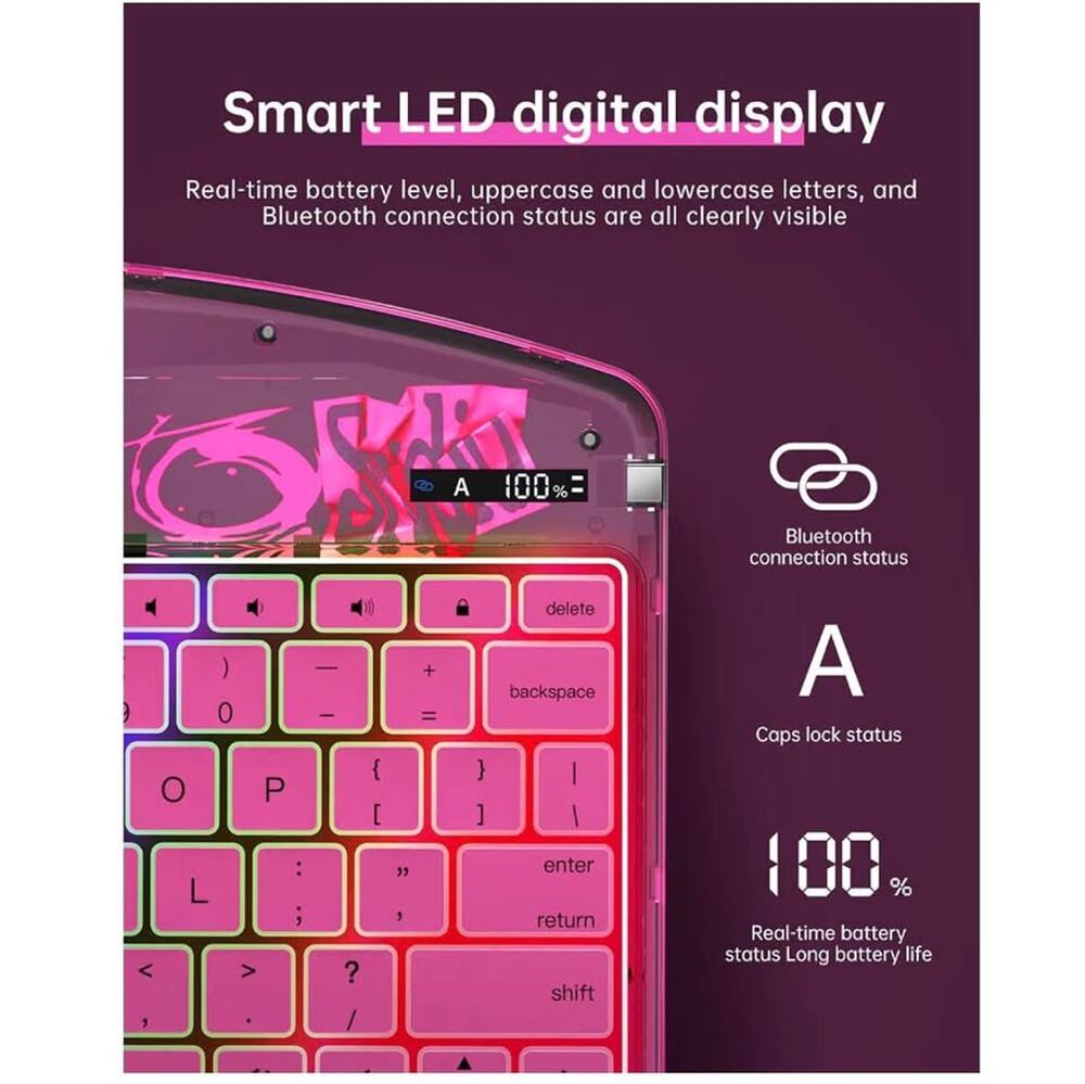 Clear rotating magic keyboard 11” I pad pro cover